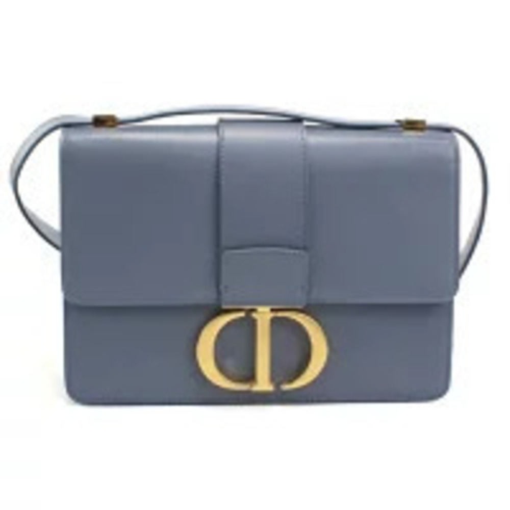 Christian Dior Crossbody Bag Leather Blue
